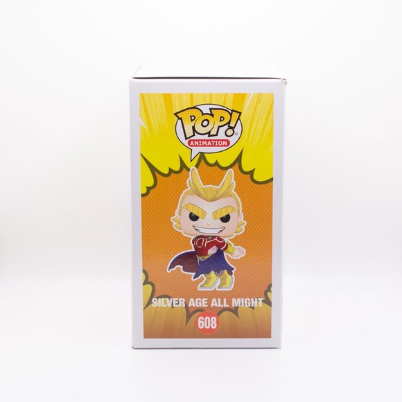 Funko Pop Vinyl MHA My Hero Academia All Might Silver Age #608 (in Box GUC) - Picture 4 of 6